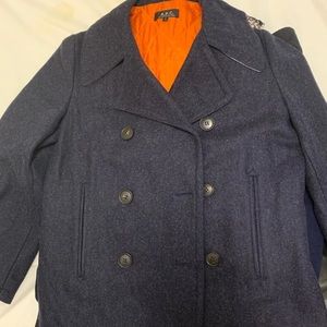 A.P.C. Navy wool peacoat